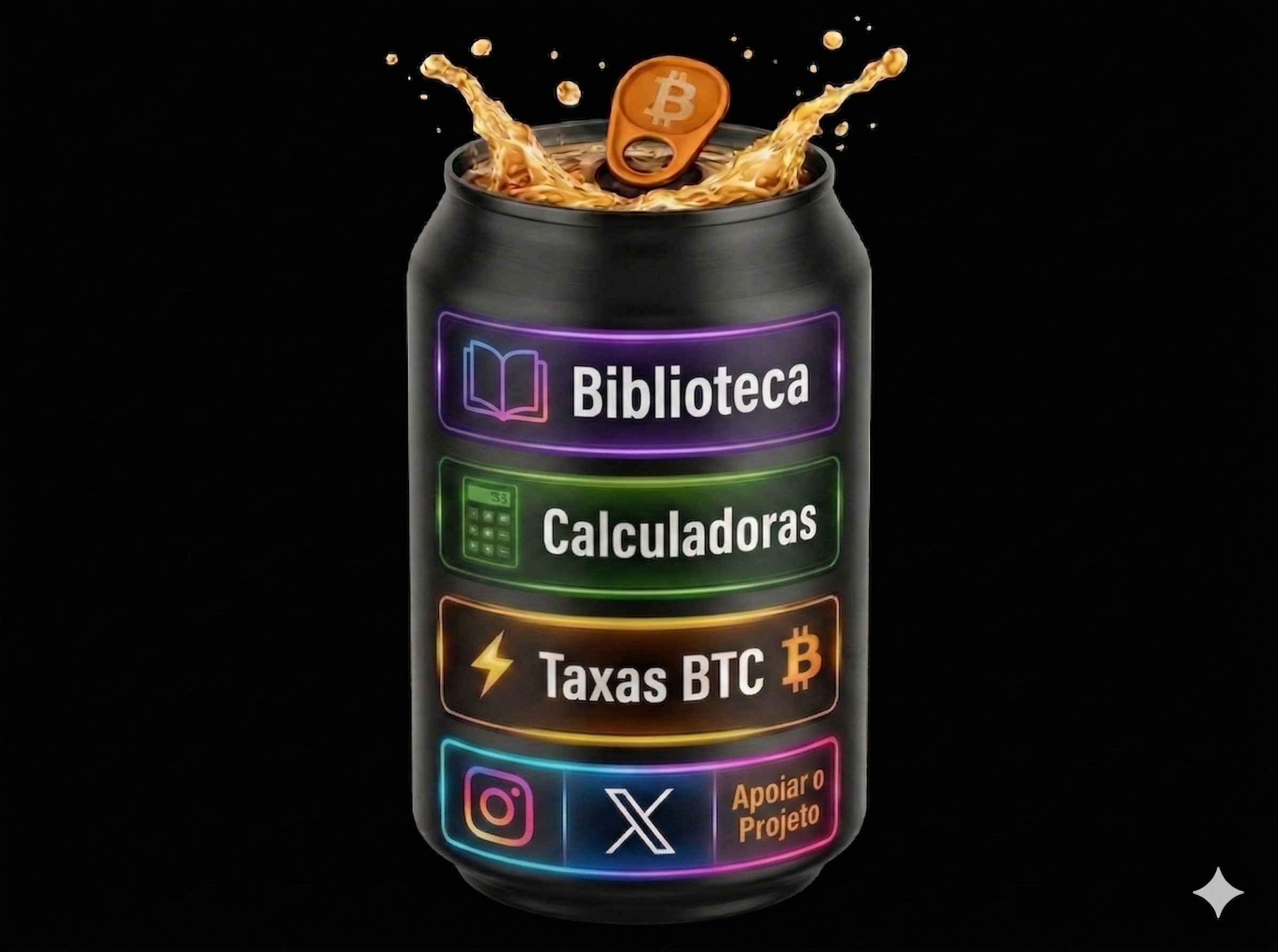 Lata Bitcoin: Calculadoras, Taxas e Links